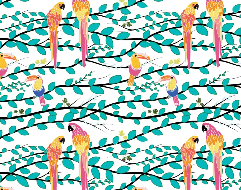 Parrot Paradise Print