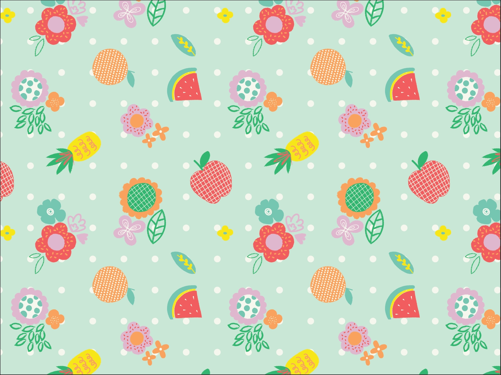 FRUITY FLORAL PRINT