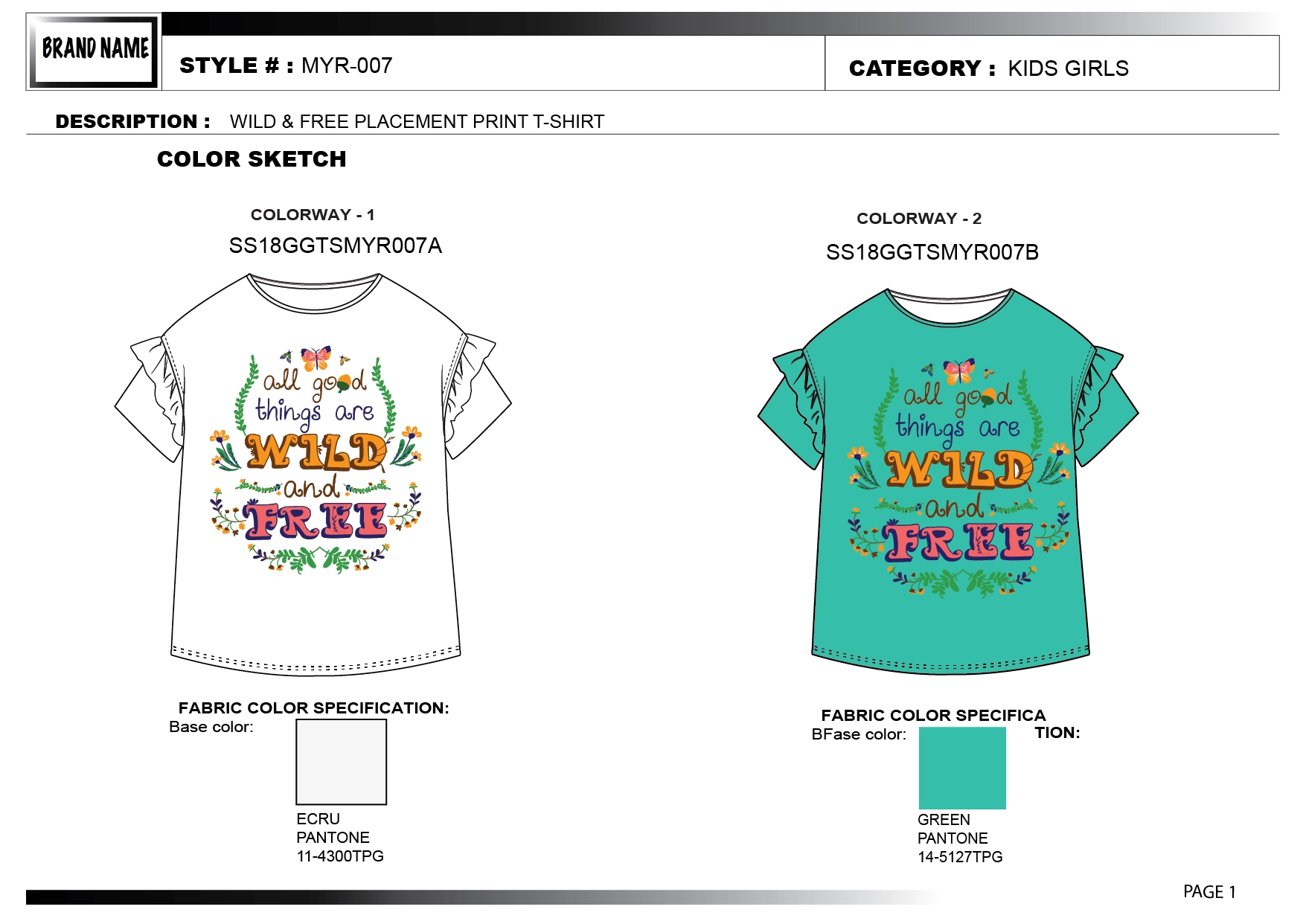 PLACEMENT PRINT T-SHIRT